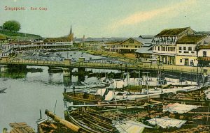 Singapore Boat Quay ca. 1900