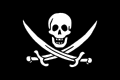 Pirate flag of Jack Rackham, aka Calico Jack